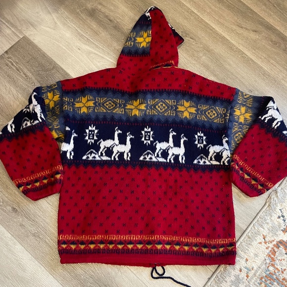 Vintage winter zipup hoodie! Oversized - Picture 2 of 6